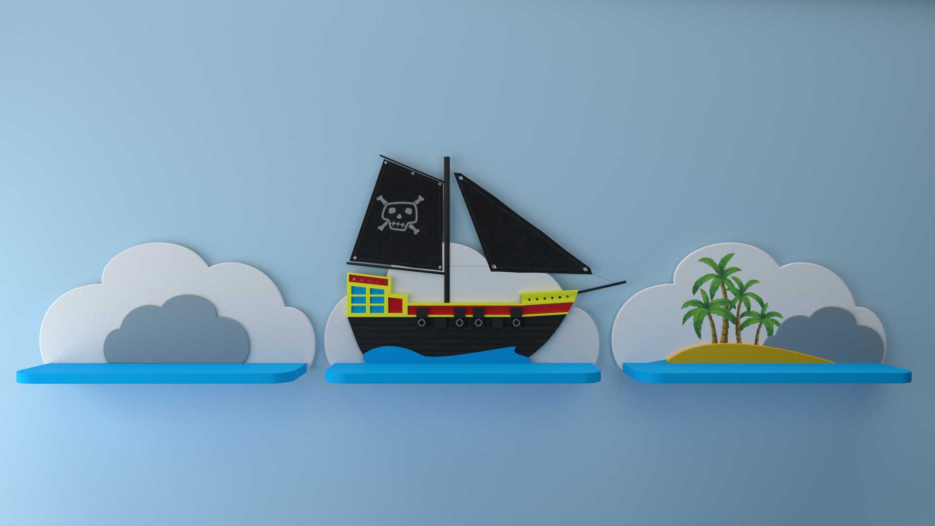 Model Piraten Wandregal Vista 1