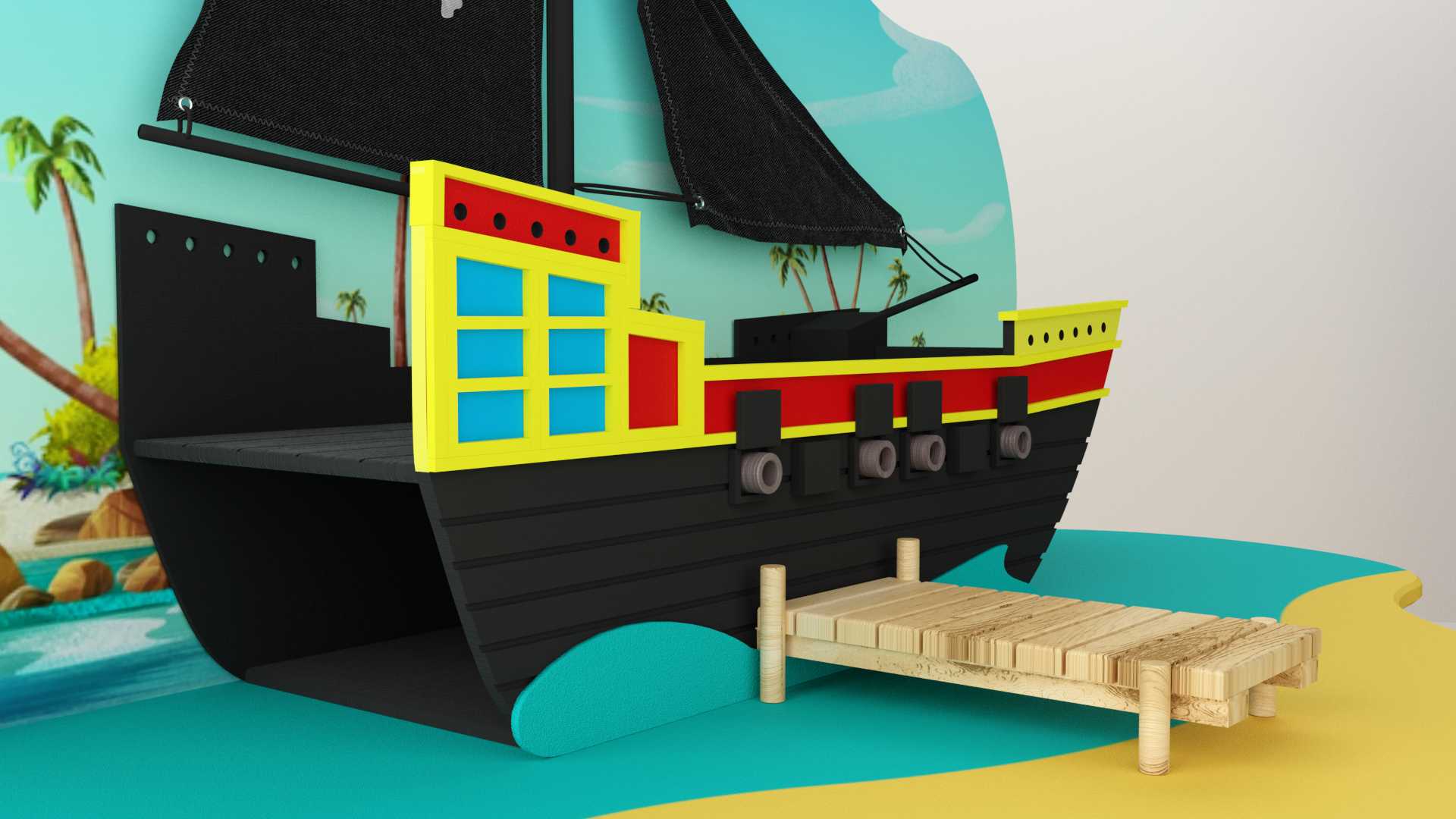 Model Pirateninsel Deko Vista 3