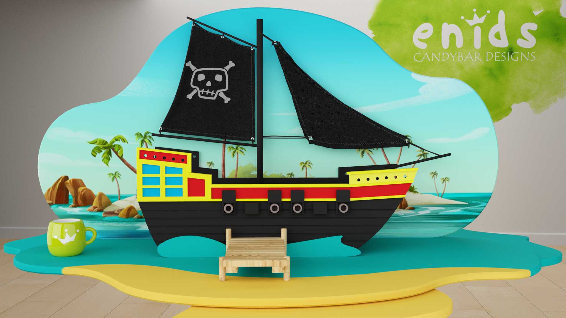 Modelo Isla Pirata Vista 1