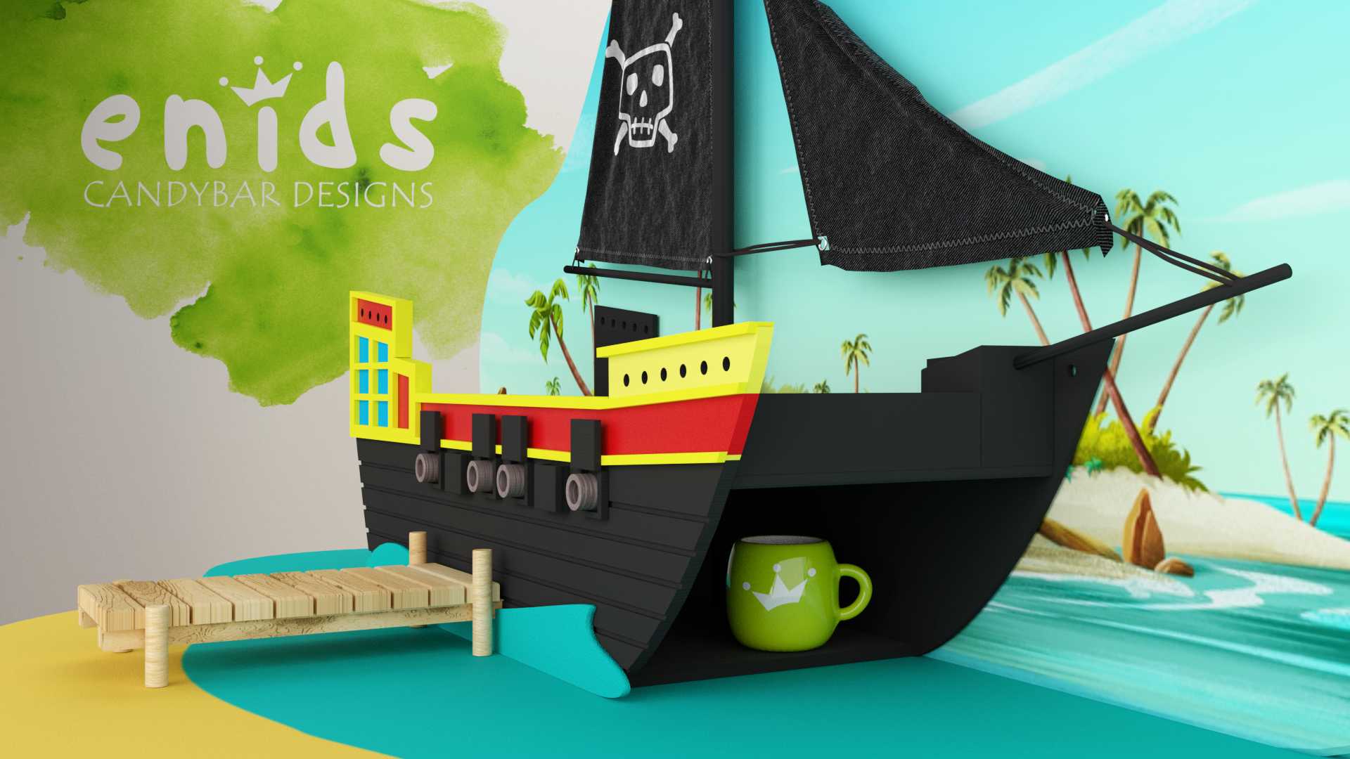Modelo Isla Pirata Vista 2